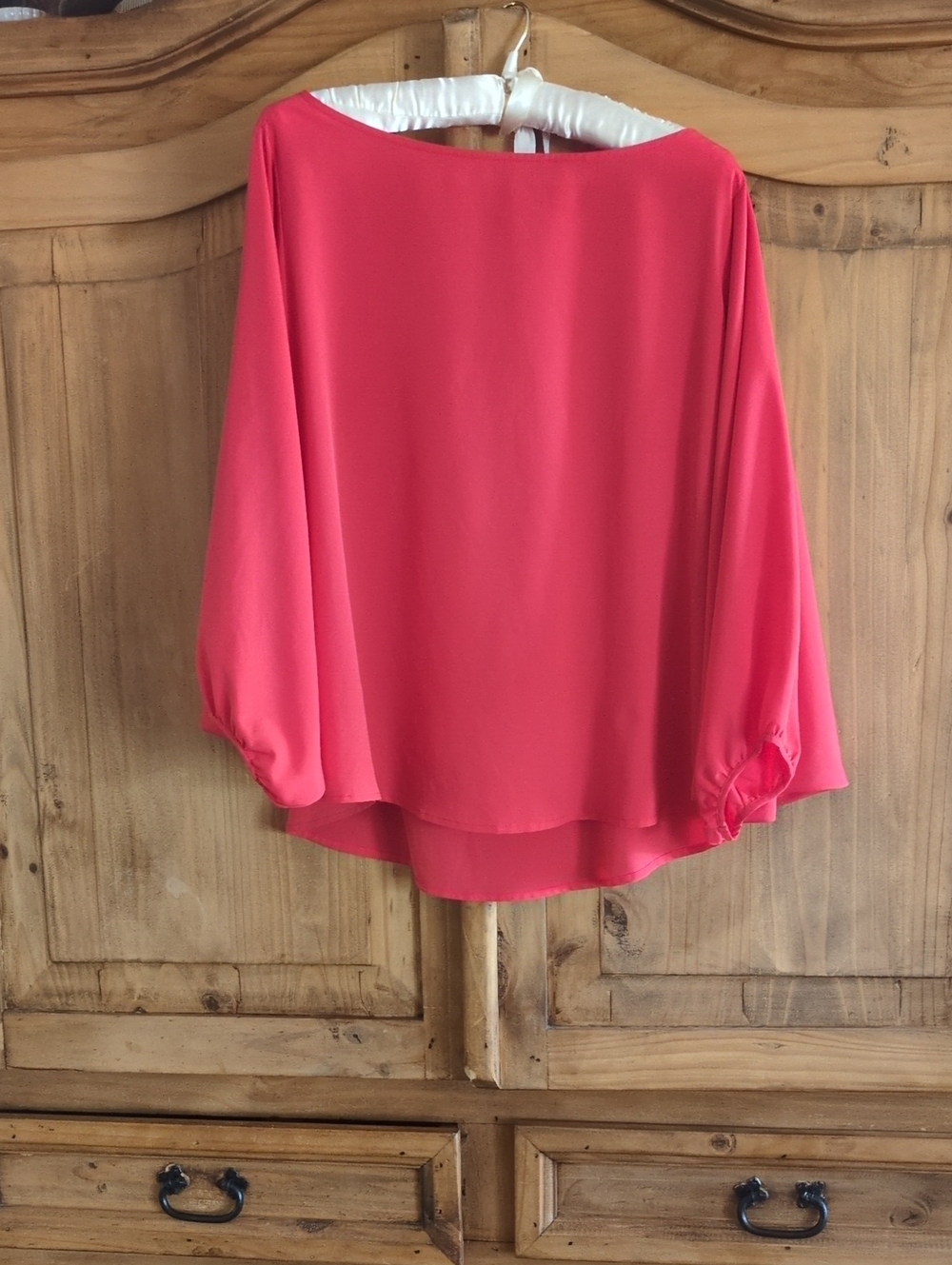 Prologue Vibrant Coral Red Blouse